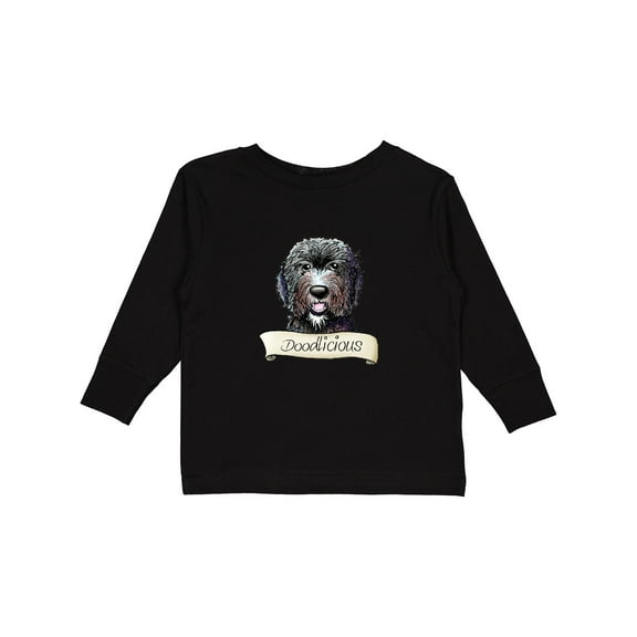 Inktastic WB Black Doodle Boys or Girls Long Sleeve Toddler T-Shirt
