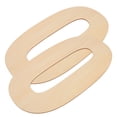 thumbnail image 4 of Homoyoyo Khaki Wood Number Signs for Home, Office, and Outdoor Use - Decorative Number Plaques for Walls and Doors, 4 of 8