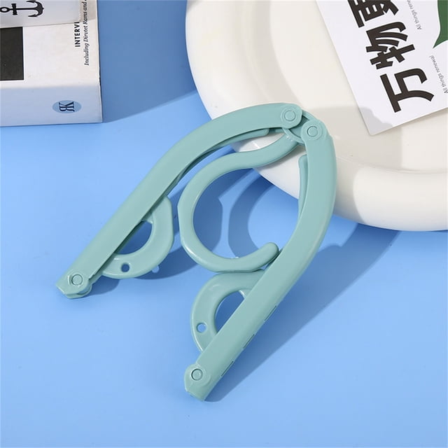 10PC Clothes Hanger Folding Travel Tool Essential For Dormitory Multi Functional Retractable Folding Underwear Hanging Clothes Support Home Use