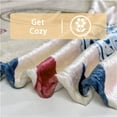 thumbnail image 3 of Yibo Letter Printed Warm Soft Gift Blanket Flannel Soft and Comfortable Anti-static Bed Sofa Blanket, 3 of 7