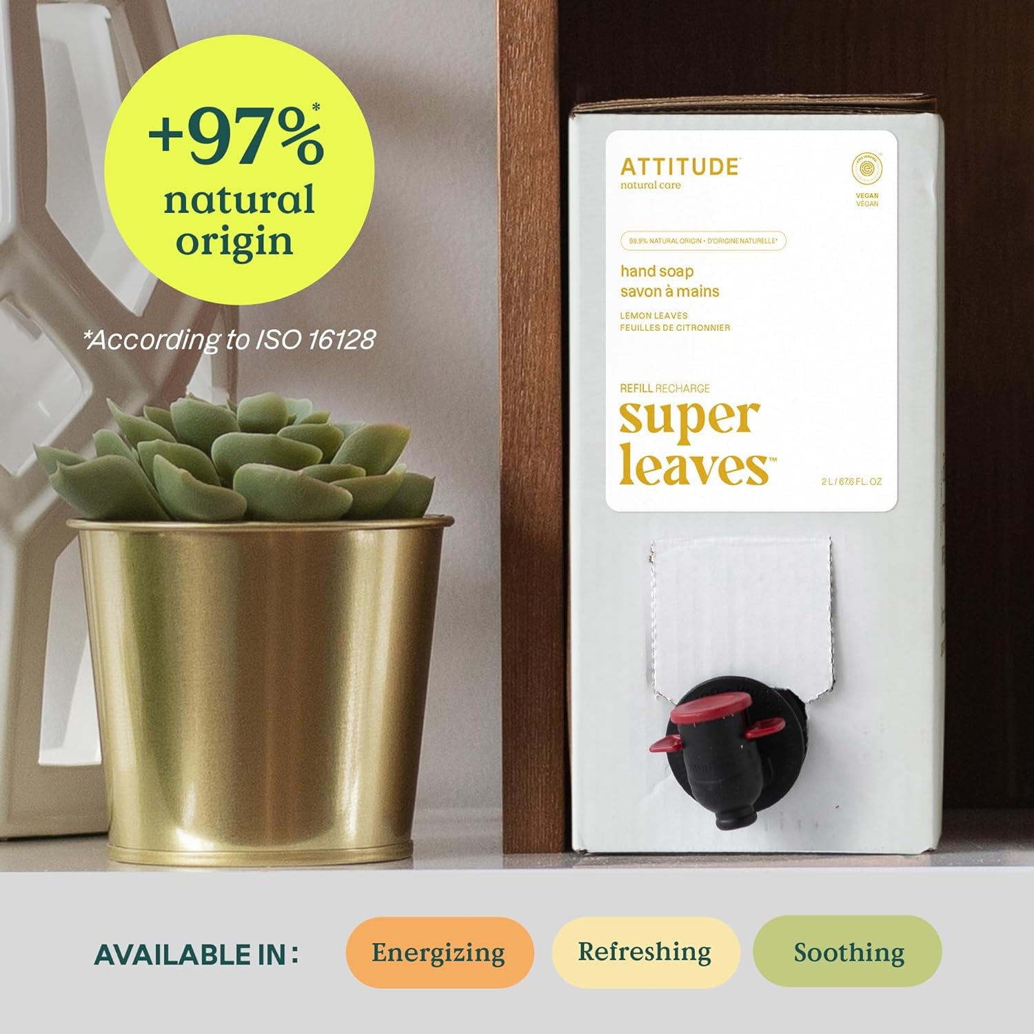 Attitude - Hand Soap Lemon Leaves - 1 Each 1-67.6 Fz