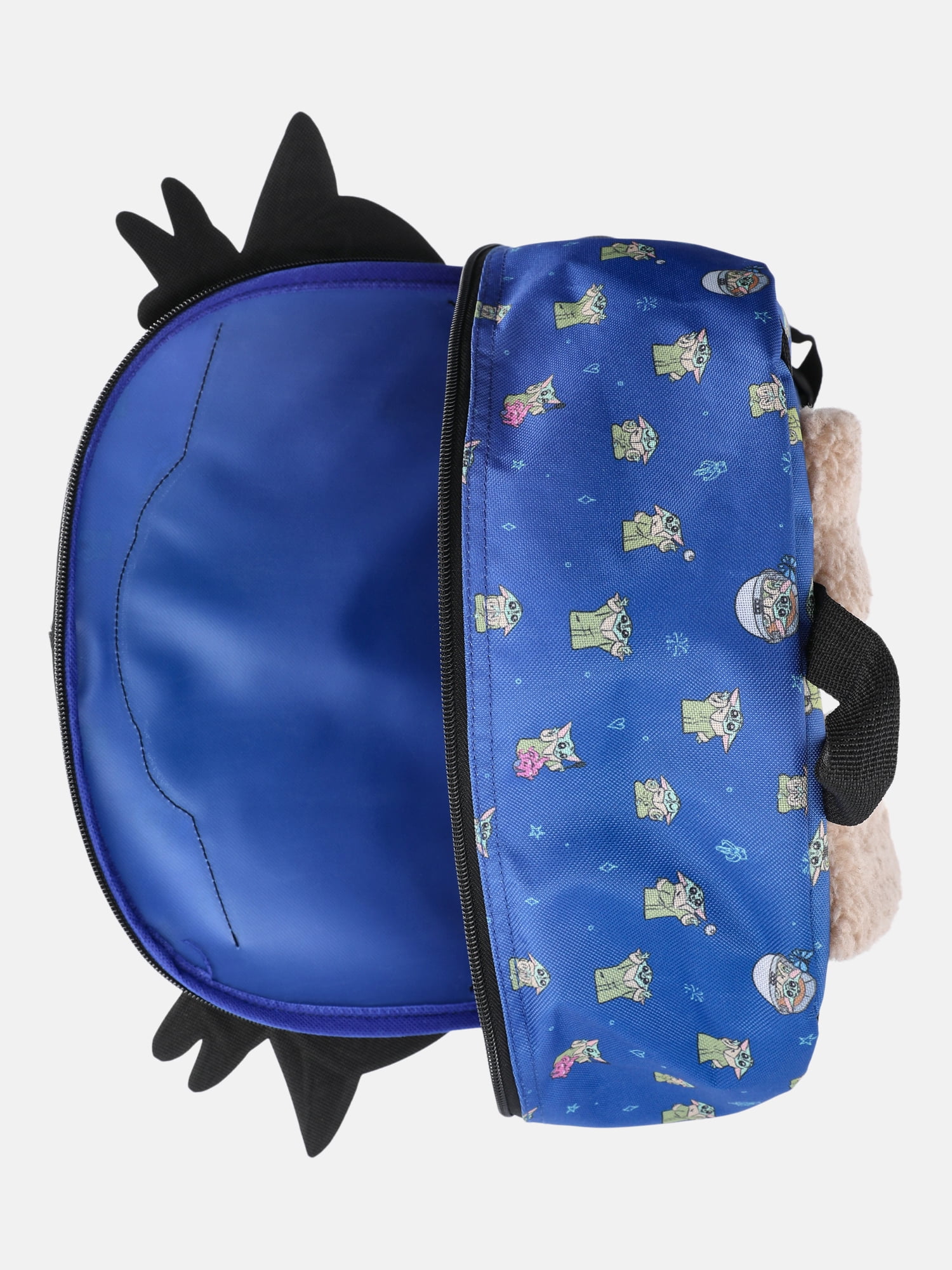 Star Wars Mandalorian 17" Boys Backpack Set with Lunch Box, Headphones, Water Bottle, Pencil Pouch and Keychain, 6-Piece, Blue