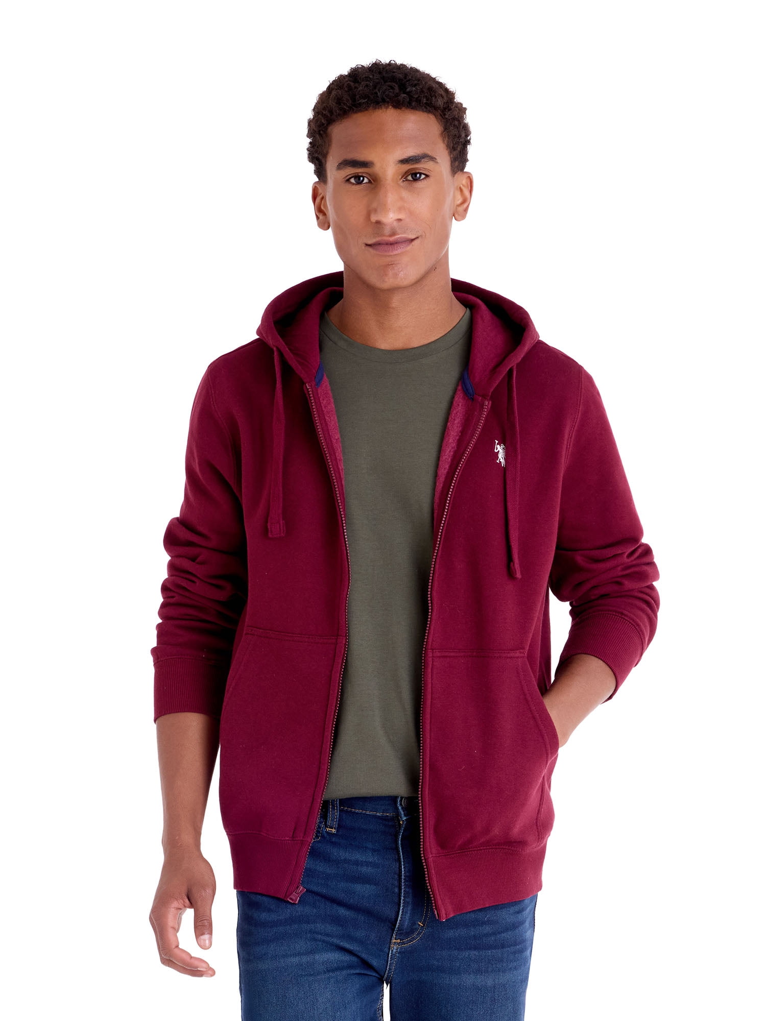 U.S. Polo Assn. Men's Everyday Full Zip Fleece Hoodie