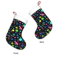 thumbnail image 3 of Salouo Geometric 1980s Styled Print Christmas Stockings,Large Xmas Stocking Set of 1 Holiday and Farmhouse Stocking for Christmas Holiday Party Decoration(17.7*11 Inch), 3 of 7