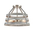 thumbnail image 1 of Brigantine 15'' Wide 2-Light Semi Flush Mount - Weathered Driftwood, 1 of 3