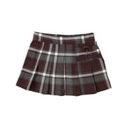French Toast Big Girls’ Plus Plaid Scooter Color: burgundy/gray/white *plaid #91* Size: 16.5