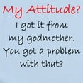 thumbnail image 2 of CafePress - Attitude I Got It From My Godmother Body Suit - Long Sleeve Cotton Baby Bodysuit, 2 of 4
