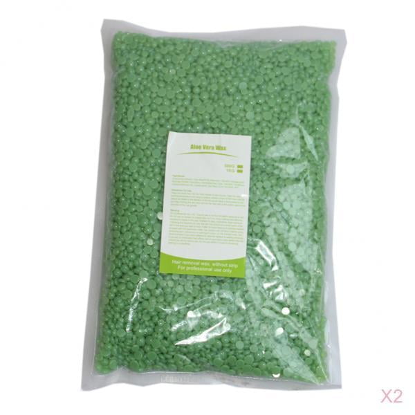 2 Paquetes De Cera Dura, Frijoles, Depilación, , Espalda, Bikini, Depilación, Aloe Sunnimix Pellets Depilatorios de Cera 500g