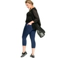 thumbnail image 4 of Ellos Plus Size 4-pocket Capri Jegging Leggings, 4 of 4