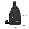 thumbnail image 5 of Crossbody Sling Bag for Women and Men, Chest Bag Daypack Fanny Pack Cross Body Bag for Outdoors Hiking Traveling, 5 of 6