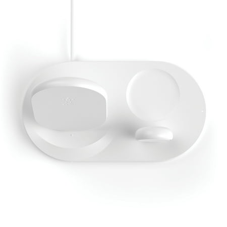 Belkin - 3-in-1 Wireless Charger - Fast Charging Stand for iPhone, Watch & AirPods - Qi-Certified Charger - Case Compatible - White