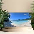thumbnail image 4 of License Plate, Tropical Beach Paradise Decorative Front,Personalized Stainless Steel License Plate Cover For Men Women,12.2" X 6.2", 4 of 6