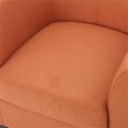 thumbnail image 5 of Noble House Preston Orange Fabric Club Chair, 5 of 20
