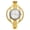 gold, variant on Women's Tonneau-Shaped Stainless Steel Watch: Stainless Steel Strap, Imitation Diamond Hour Markers, Rectangular Quartz Watch