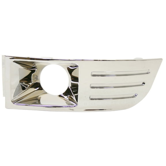 Fog Light Trim Compatible with 2009-2012 Ford Flex Front, Left Driver Chrome