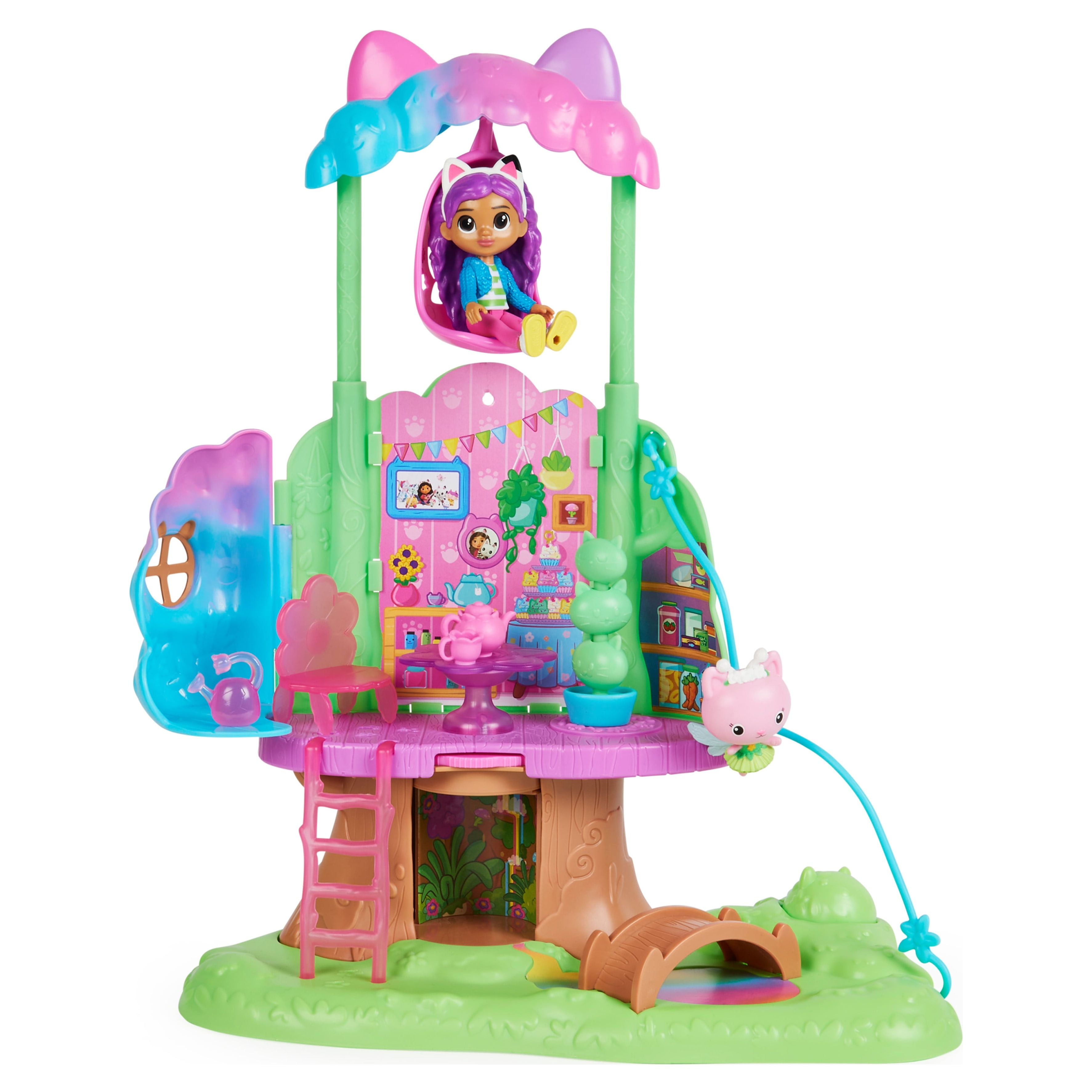 Gabby’s Dollhouse, Transforming Garden Treehouse Set with 2 Figures