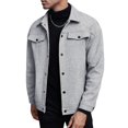 thumbnail image 3 of Men's Autumn Winter Woolen Jacket Casual Business Short Trend Coat, 3 of 6