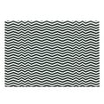 thumbnail image 1 of Contemporary Cutting Board, Abstract Quirky Zigzags Modernistic Monochrome Design Graphic, Decorative Tempered Glass Cutting and Serving Board, in 3 Sizes, by Ambesonne, 1 of 2
