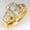 Gold, variant on 925 Silver Filled,Gold Plated Ring Women Luxury Cubic Zirconia Jewelry Size 6-10-6-Gold