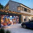 thumbnail image 5 of Horivan 1 Packs Christmas Garage Door Decorations Large Outdoor Banner Durable Polyester Hanging Backdrop for Holiday Party Indoor Outdoor Decor Wall Cover, 5 of 6