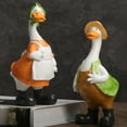 thumbnail image 4 of Estatuas de para parejas, escultura de animales, adorno decorativo creativo de escritorio, estatua de jardín para escritorio, oficina, decoración, 4 of 8