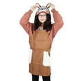 thumbnail image 4 of Delantal de cocina para adultos con capucha, impermeable y resistente al aceite, para cocinar, hornear, hacer barbacoas y catering (beige), 4 of 8