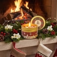 thumbnail image 5 of Christmas Tin Scented Candle with Dried Petals, Aromatherapy Wax Candle Gift Box Set, Festive Home Fragrance Decor for Christmas Party Holiday Gift, Winter Cozy Decoration, Indoor Holiday Ambiance, 5 of 6