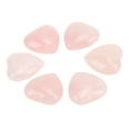 thumbnail image 1 of Coeur en Cristal, 6pcs en Forme de Coeur en Cristal Rose Coeur en Forme de Quartz Rose Atteindre Plus, 1 of 14