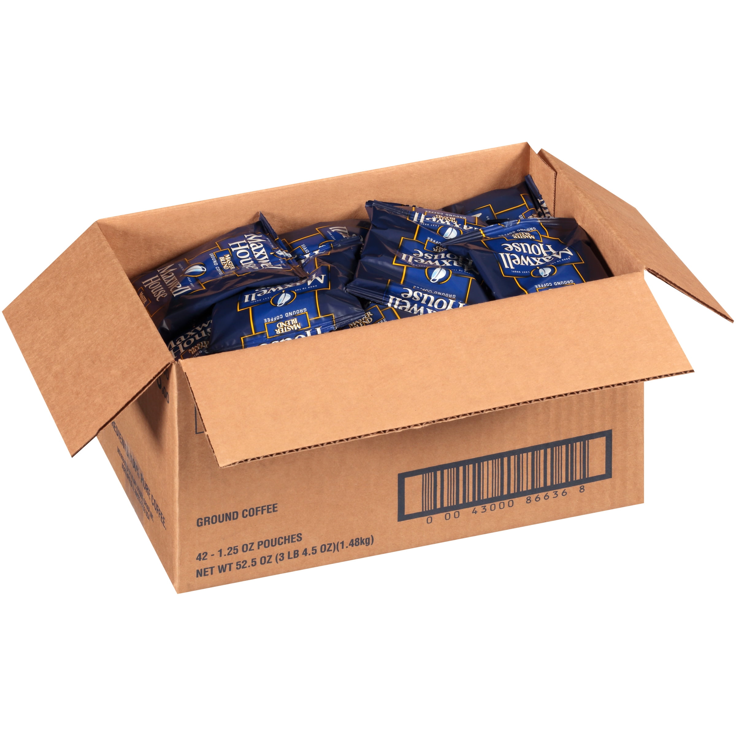 Maxwell House Master Blend Ground Coffee, 1.25 oz. Packets (Pack of 42)