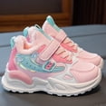 thumbnail image 3 of NOKIO Girls Running Shoes Lace-Up Adjustable Strap Non-Slip Mesh Athletic Sneakers School Walking Hiking Sports Sneakers Kids Breathable Walking Shoes Fall, 3 of 5