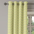 thumbnail image 2 of Ambesonne Chevron Grommet Curtain, Tribal, 50" x 84", Yellow Pale Grey, 2 of 6