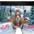 thumbnail image 4 of Hello Welcome Winter The Ski Basset Hound Snowy Day All Over Print Boxer Briefs Underwear for Men Dad Bassets Dog Breed Lovers Gifts Idea - 13013, 4 of 6