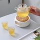 thumbnail image 3 of Calentador de té Estufa de cerámica Tetera portátil resistente al calor para el hogar Jardín al aire libre (F), 3 of 9
