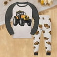 thumbnail image 2 of NIEWTR Boys and Girls Soft Pajamas Cotton Toddler Pjs Long Sleeve Kid Sleepwear Sets Sleepwear Pajamas Long sleeve Pjs(Black,6-7 Years), 2 of 4