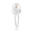 thumbnail image 3 of Angara South Sea Cultured Pearl Ring with Wing Motifs in Platinum for Women | June Birthstone Jewelry for Her, 3 of 8