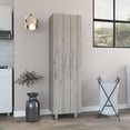 thumbnail image 4 of Newboti Furniture Nala Cleaning Cabinet, Double Door Cabinet, Four Legs, Five Shelves -Light Gray / White 32339, 4 of 7