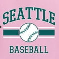 thumbnail image 6 of Wild Bobby City of Seattle Baseball Fantasy Fan Sports Unisex Crewneck Sweatshirt, Light Pink, Small, 6 of 6