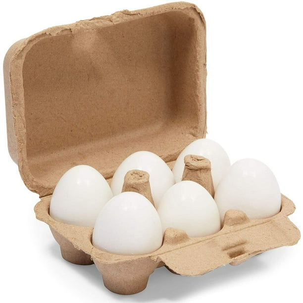 unidad Padre Escrutinio 20 Pack Half Dozen Paper Egg Crate Cartons Bulk for Chicken Eggs, Cardboard  Storage Container with 25 Label, Brown - Walmart.com