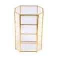 thumbnail image 3 of Caja de joyería de cristal, organizador de baratija, contenedor decorativo geométrico, estuche de exposición de joyería, estuche de almacenamiento de, 3 of 8