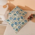 thumbnail image 5 of Boho Navy Blue Yellow Pillow Covers 20x20 Inch 2 Pcs Sage Green Vintage Floral Decor Throw Pillows Spring Flower Summer Outdoor Farmhouse Decoration Pillowcase Cushion Cover for Couch Sofa, 5 of 6
