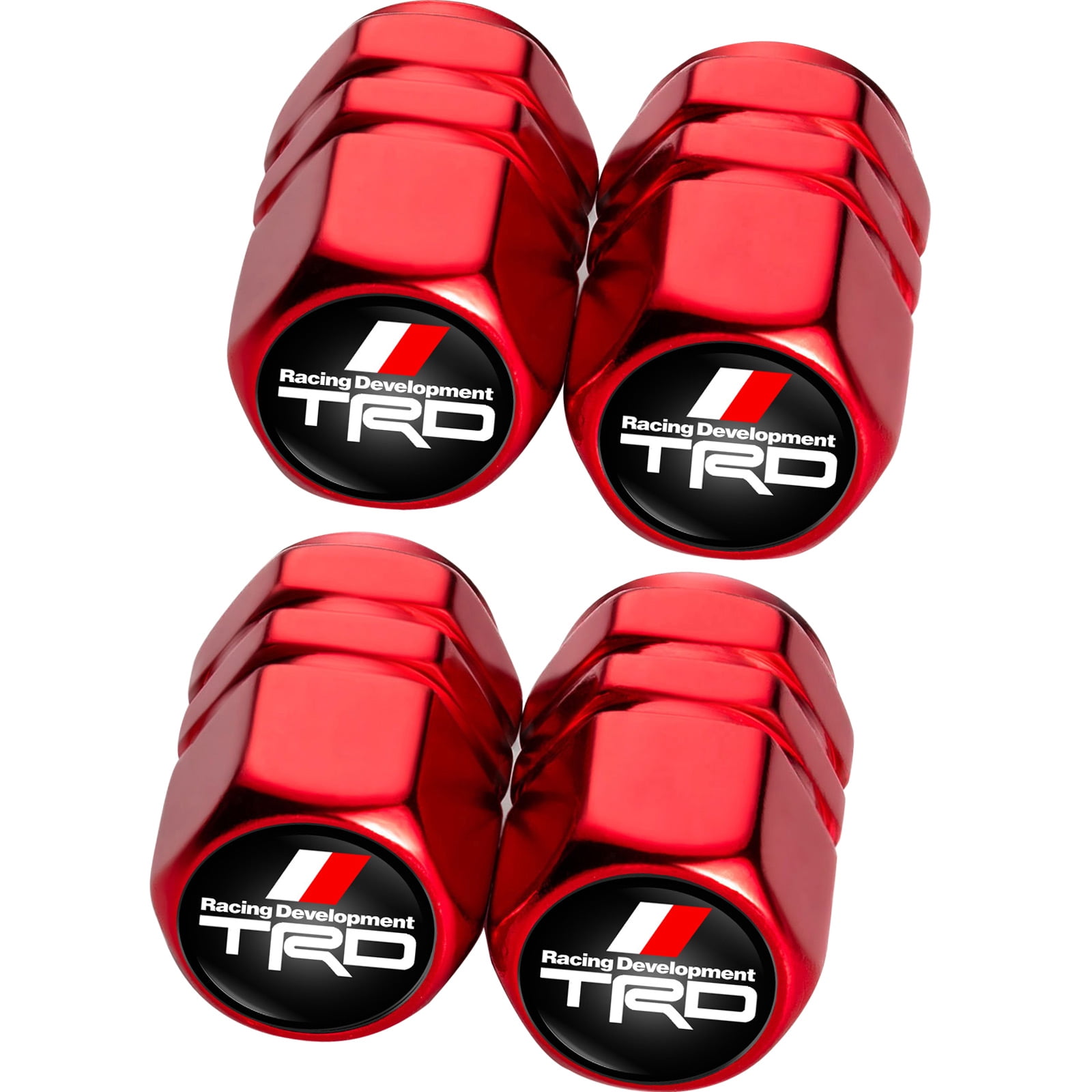 for TRD Valve stem Caps Universal Valve stem Cover Suitable for TRD Racing Development Sequoia Tundra Tacoma 4Runner PRO Series Accessories 4 Pieces… 