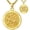 St. George, variant on St. Patrick Necklace for Men Women, 14K Gold Plated Patron Saint Medal, Catholic Gift with 22"+2" Chain