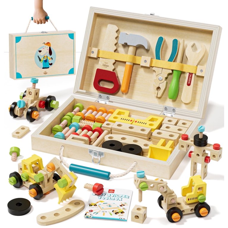Lehoo Castle Wooden Kids Tool Set with Take-Apart Toys photo 1
