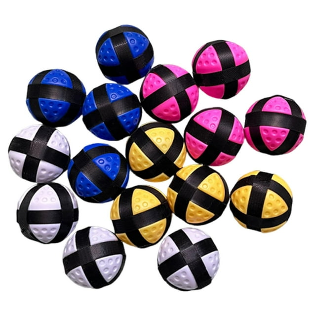 Pelotas de golf adhesivas, accesorios para juegos, para interior y exterior, pelotas de entrenamiento de lanzamiento, ligeras, de repuesto, con gancho Cinta negra