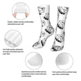 thumbnail image 3 of KLL Cool Dog Print Womens Crew Socks Athletic Middle Tube Long Socks Novelty Socks Gifts For Men, 3 of 7