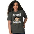 thumbnail image 3 of Betty Boop Christmas Define Naughty Women's Graphic T Shirt Tees Brisco Brands S, 3 of 6