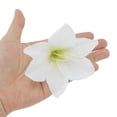 thumbnail image 4 of Unique Bargains 2 Pcs Duckbill Clip Simulated Flower Hair Clips for Women White, 4 of 5