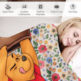 thumbnail image 6 of Fnyko Flannel Throw Blanket Cartoon Winnie the Pooh Printed Soft Fuzzy Flannel Plush Baby Throw Blanket Machine Washable Light Weight All Season Warm Decoration Blanket for Living Room Bed Sofa Office, 6 of 6