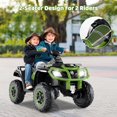 thumbnail image 3 of OLAKIDS 2 Seater 24V Ride on Car, 4WD Kids ATV Quad with Remote Control, LED Lights, Power Display, Bluetooth, Spring Suspension, Electric 4 Wheeler for Boys Girls Aged 3+ Years, 3 of 8