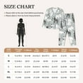 thumbnail image 6 of Junzan African Animals Print Womens Pajama Sets,Long Sleeve Button Down For Women Pjs 2 Piece, 6 of 9